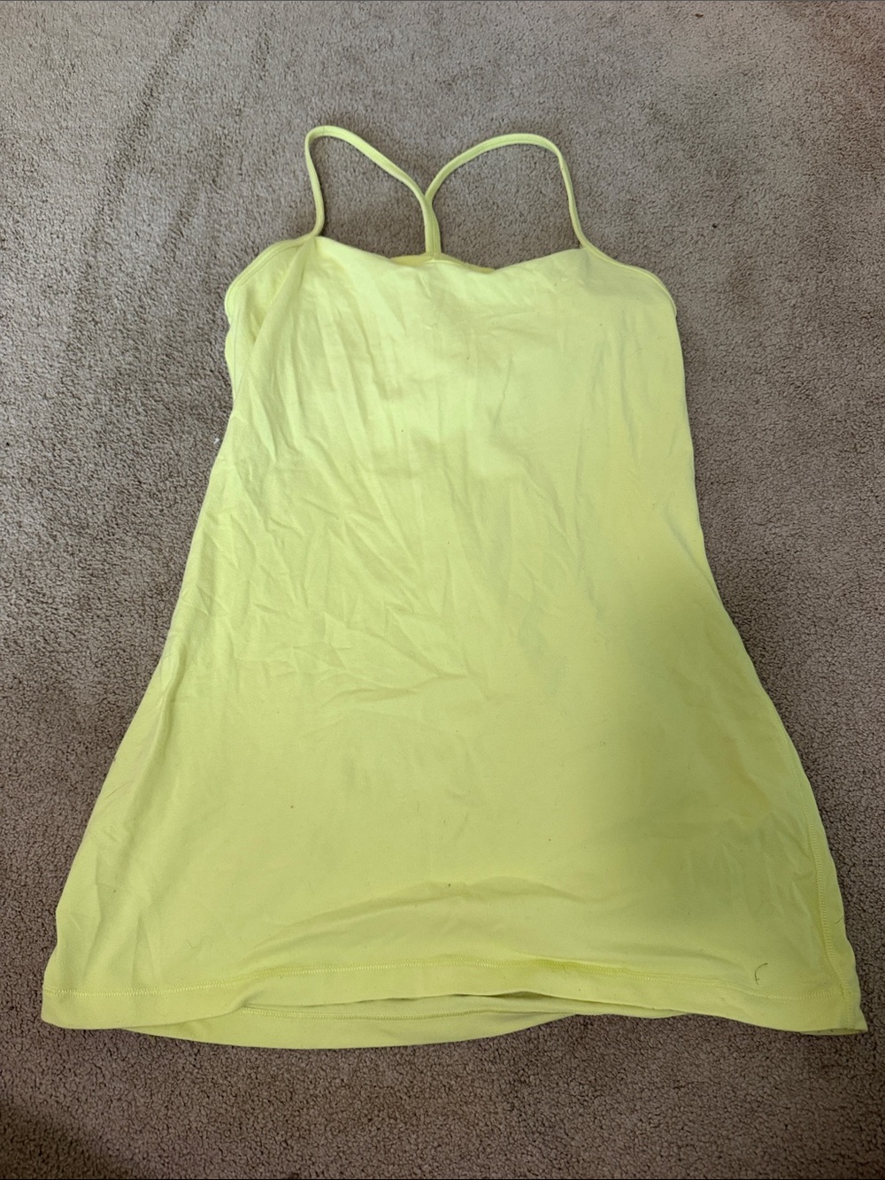 lululemon athletica Neon Yellow Strappy Tank
